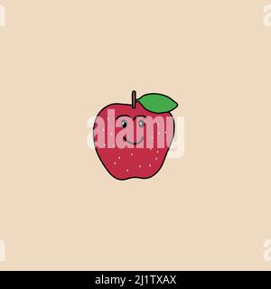 Cute hand drawn icons suitable for shirts, wall frames, kids clothing etc Stock Vector