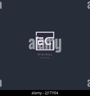 A modern, bold logo on a dark background. EPS10, Vector. Stock Vector