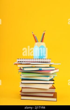 Concept of preapring to exams and tests Stock Photo