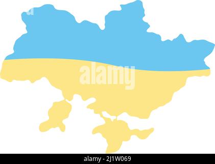 Ukraine semi flat color vector object Stock Vector