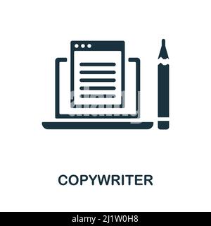Copywriter line icon. Monochrome simple Copywriter outline icon for ...