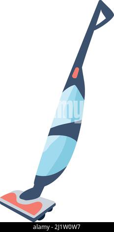Cordless vacuum cleaner semi flat color vector object Stock Vector