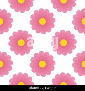 Simple floral seamless pattern Stock Vector