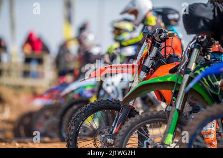 National Motocross sporting event. Stock Photo