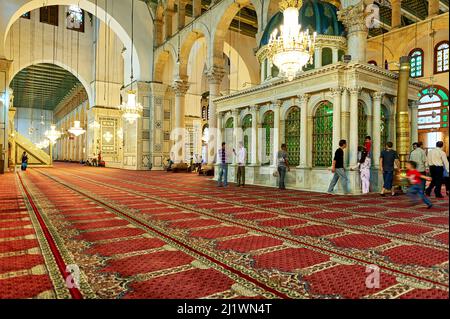 Syria. Damascus. The Umayyad Mosque (Great Mosque of Damascus) Stock Photo