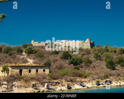 Porto Palermo Castle in Albania Stock Photo