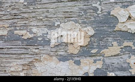 Flaked paint on a ship wreck, background Stock Photo