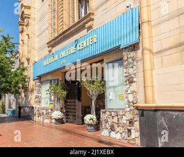 Los Angeles, CA, USA - March 27, 2022: Exterior of the Ukrainian Culture Center in Los Angeles, CA. Stock Photo