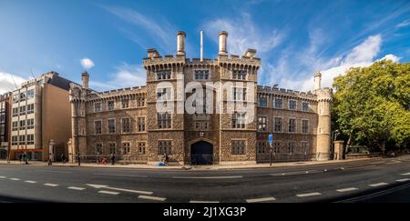 Exterior façade Finsbury Barracks base of the Honourable Artillery Company. City Road, London. Stock Photo