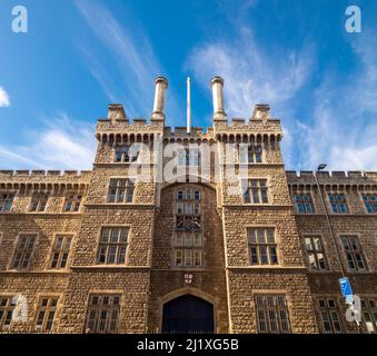 Exterior façade Finsbury Barracks base of the Honourable Artillery Company. City Road, London. Stock Photo