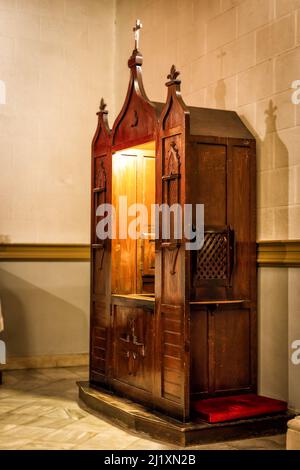 Confessional The room keeping secret of a confession Stock Photo - Alamy