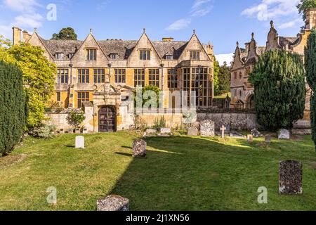 The Jacobean manor house in the grounds of Salperton Park in the ...