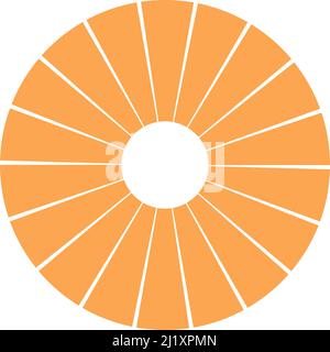 Preloader, circular loading bar. Pie chart, pie graph. Vector template - stock vector illustration, clip-art graphics Stock Vector