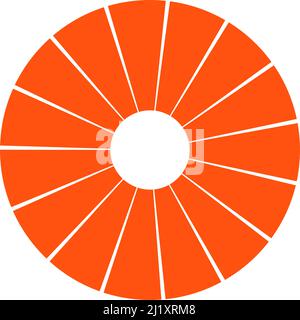 Preloader, circular loading bar. Pie chart, pie graph. Vector template - stock vector illustration, clip-art graphics Stock Vector
