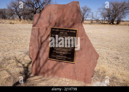 The Granada War Relocation Center, known to the internees as Camp Amache, was a Japanese American concentration camp located in southeast Colorado, so Stock Photo