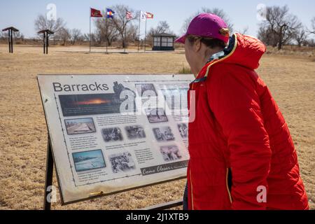 The Granada War Relocation Center, known to the internees as Camp Amache, was a Japanese American concentration camp located in southeast Colorado, so Stock Photo