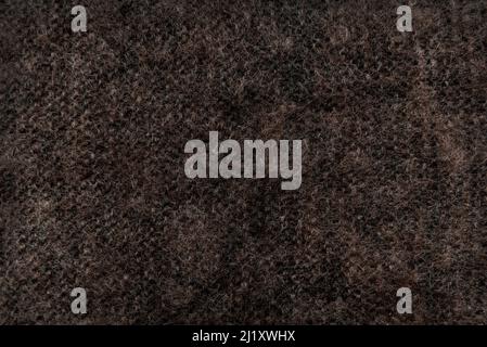 Brown lambswool fabric. Wool material. felt texture Stock Photo