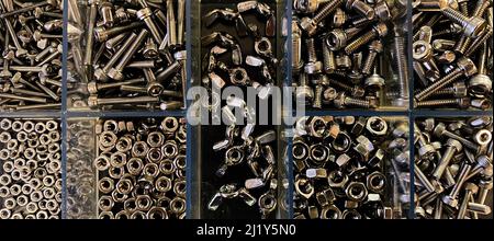 Nuts and bolts Stock Photo