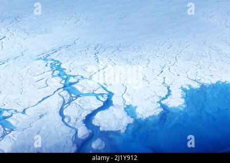 Glacier from space. Elements of this image furnished by NASA Stock Photo