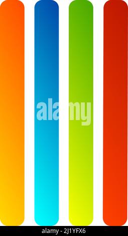 Banner, button, bar shapes with blank, empty space design element - stock vector illustration, clip-art graphics Stock Vector