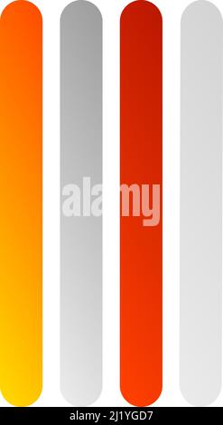 Banner, button, bar shapes with blank, empty space design element - stock vector illustration, clip-art graphics Stock Vector