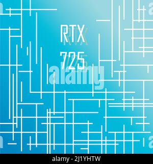 Vector modern abstract pattern with crossed lines on blue background Stock Vector