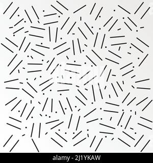 Seamless abstract pattern whith dots and lines Stock Vector