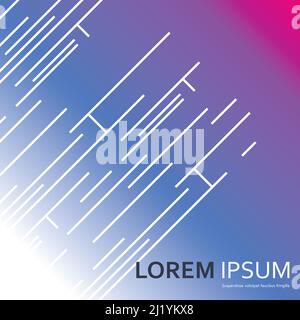 Abstract modern white lines on gradient vector background Stock Vector