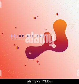 Abstract round shapes vector background Stock Vector