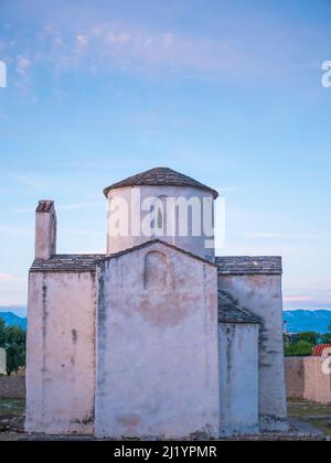 The Church of the Holy Cross, the smallest cathedral in the world, Nin, Croatia. Stock Photo