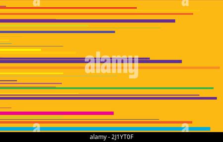 Random straight parallel lines, stripes geometric vector pattern - stock vector illustration, clip-art graphics Stock Vector