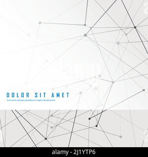 Abstract polygonal space background with connecting dots and lines Stock Vector
