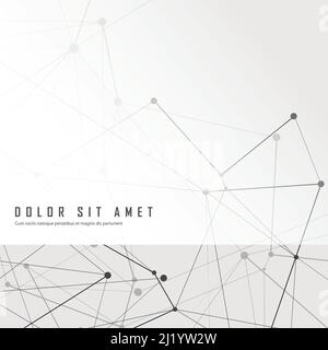 Polygonal space background with connecting creative shapes Stock Vector