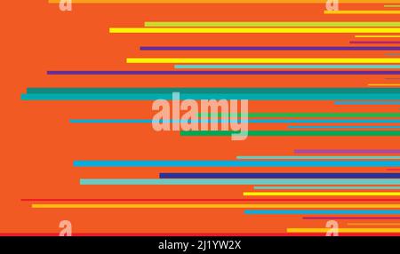 Random straight parallel lines, stripes geometric vector pattern - stock vector illustration, clip-art graphics Stock Vector