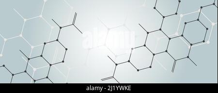Vector background with connect hexagon design Stock Vector
