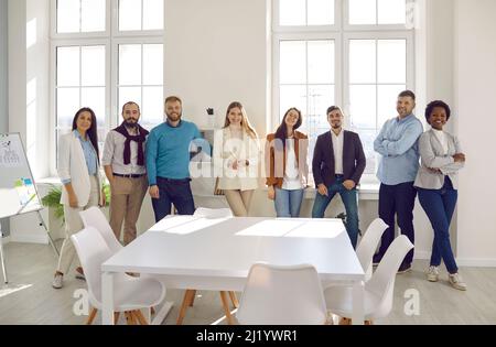 Portrait of diverse businesspeople posing in office Stock Photo