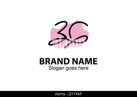 Abstract 3G letter logo line art design concept. Modern and beautiful 3G lettering line art abstract logo, also sparse and unique. Stock Vector