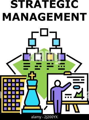 Strategic Vision Vector Concept Color Illustration Stock Vector Image ...