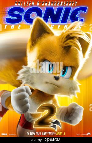 SONIC THE HEDGEHOG 2, Tails (voice: Colleen O'Shaughnessey), 2022 ...