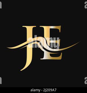Letter JE Logo Design. Initial JE Logotype Template For Business And Company Logo Stock Vector