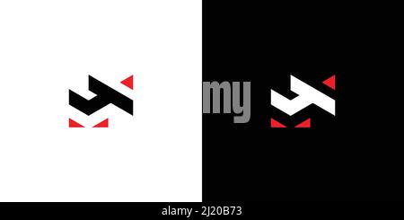 Modern and bold letter MX initials logo design Stock Vector
