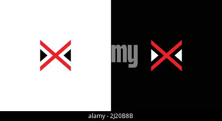 Modern and attractive letter MX initials logo design 1 Stock Vector