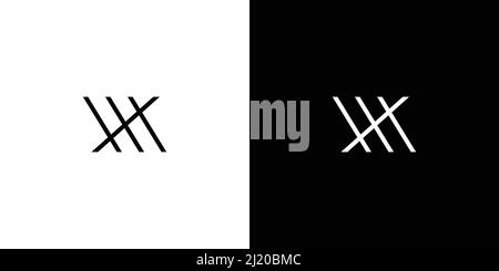 Unique and Modern letter MX initials logo design Stock Vector
