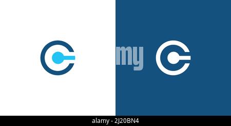 Simple dan modern letter C initials logo design Stock Vector