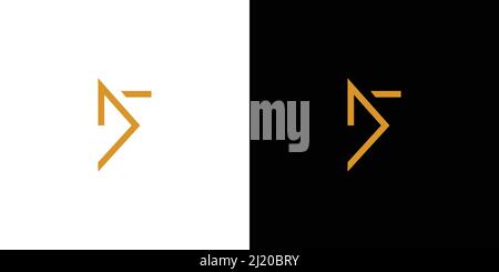 Unique and Modern  letter NS initials logo design Stock Vector