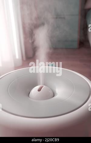 Modern humidifier in living room Stock Photo - Alamy