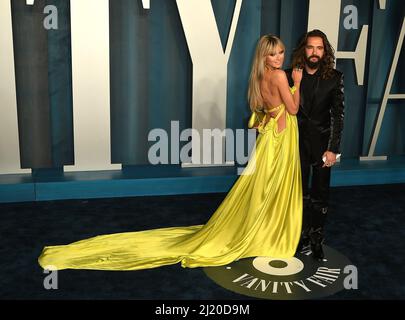 Heidi Klum, Tom Kaulitz attend the 2022 Vanity Fair Oscar Party at the Wallis Annenberg Center for the Performing Arts on March 27, 2022 in Beverly Hills, California. Photo: Casey Flanigan/imageSPACE/MediaPunch Stock Photo
