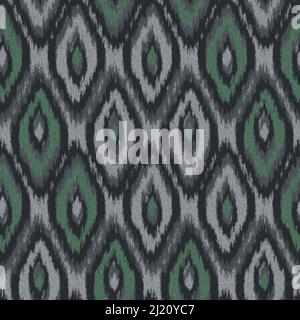 Seamless Ikat- Indian textile Multicolour Pattern designs Stock Photo