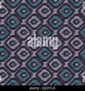 Seamless Ikat- Indian textile Multicolour Pattern designs Stock Photo