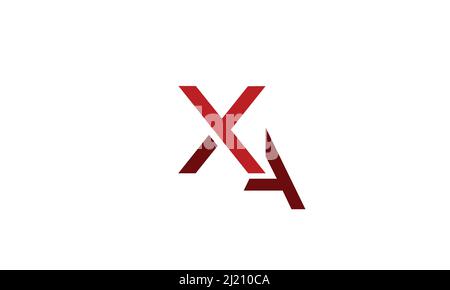 Alphabet letters Initials Monogram logo XA, AX, X and A Stock Vector